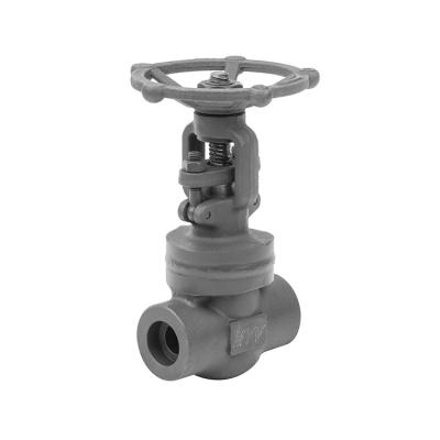 China Medium Welded Socket Welded Gate Valve Wedge Shaped Single Gate Stem Forged Stainless Steel / Carbon Steel Gate Valve for sale