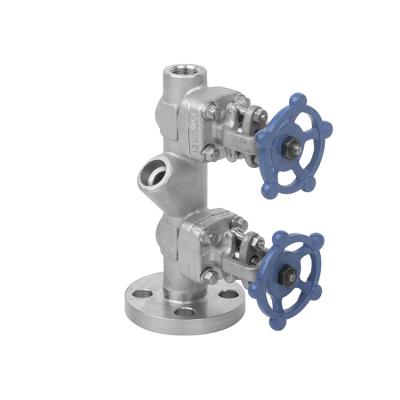 China Flanged One-Piece Three-Way Back - Double Blow Hard - Flange Sealed Gate Valve Forged Stainless Steel for sale