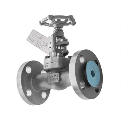 China Flanged Globe Valve Integral Forged Low Temperature Steel Flange LF2 Globe Valve for sale