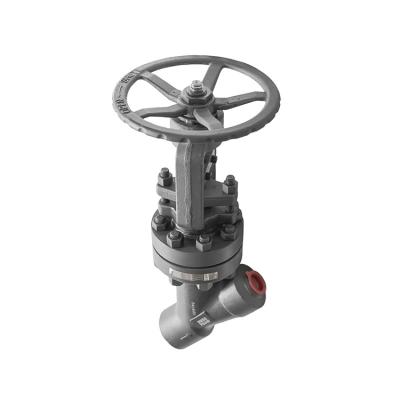 China Welding Globe Valve Forged Pn400 Manual High Pressure Y Type Globe Valve for sale