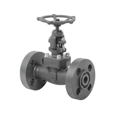 China Flanged Globe Valve Forged High Pressure Flange Stop Throttle Regulating Tapered Disc Plug Globe Valve for sale