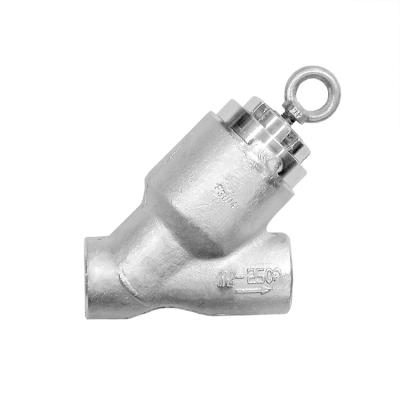 China Elevator Check Valve 304 Stainless Steel Y Elevator Check Valve Filter and High Pressure Self-Sealing Stopper Valves for sale