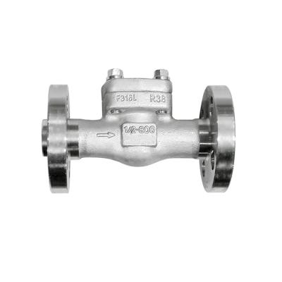 China Elevator Swing Check Valve Forged Stainless Steel Connection Flange Check Valve Full Forged Integral Middle Swing for sale