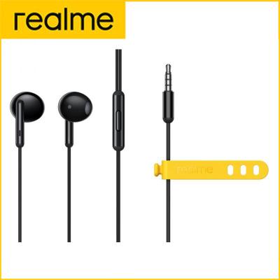 China In-Ear Original Realme Buds Type-C HD Drive Classic 3.5mm Microphone Music Control Built-in Tangle Free Audio 14.2mm Headphones for sale