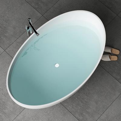 China Modern Hot Selling Solid Outdoor Bathtub, Resin Stone Freestanding Bathtub for sale