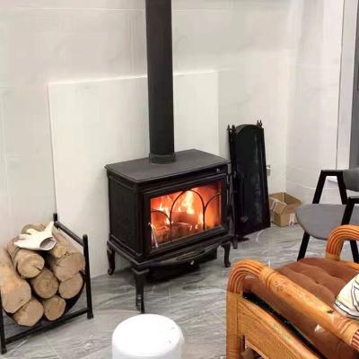 China Hot Selling Thickened Decorative Cast Iron Low Emission Wood Stove Indoor Wood Fireplace Fireplace For Sale for sale