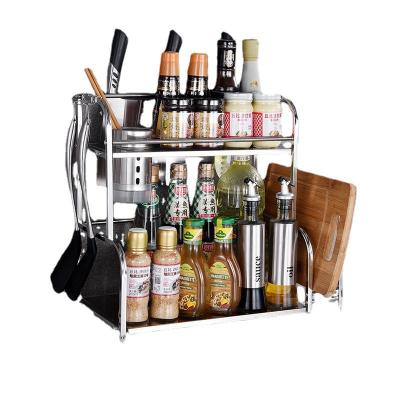 China 2/3 Tier Kitchen Racks Organizer Kitchen Storage Units Kitchens Storage Viable Shelving Rack For Home for sale