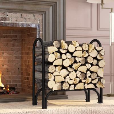 China Europe and America Minimalist Firewood Rack Storage Bracket Outdoor Firewood Tool Wood Rack for Fireplace for sale