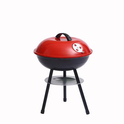 China New Adjustable Size Large Capacity Charcoal BBQ Grill Folding Spherical Portable Outdoor Stove for sale