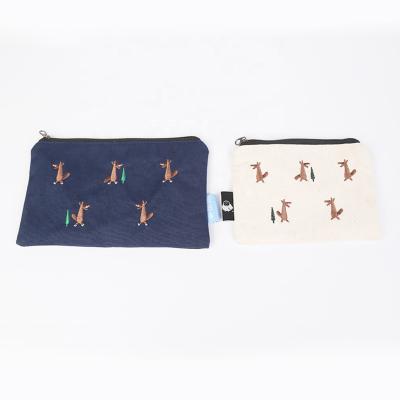 China Good Recyclable After Sales Service Portable Premium Organic Cotton Printing Blue Cotton Bag Pockets With Pattern for sale