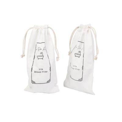 China Cheap Price Recyclable Recycled Customized Multifunctional Main Chain White Organic Cotton Pouch Storage Bag With Logo for sale