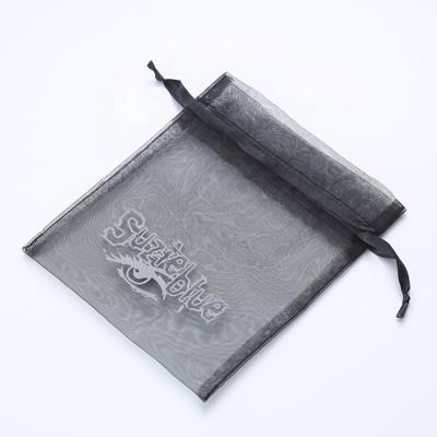 China Gift Factory Outlet Wedding Favor Fabric Make Up Pouch Gift Custom Organza Bags With Logo Ribbon for sale