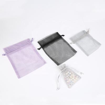 China Top Level Cosmetic Packaging Mesh Drawstring Bag Large Eco-Friendly Gift Quality Rose Black Soap for sale