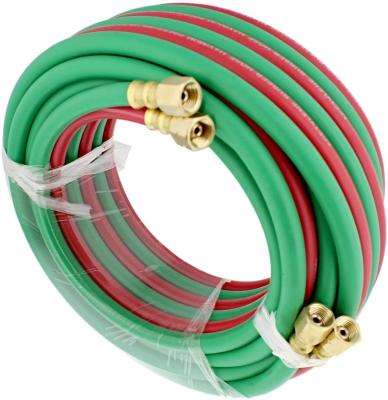 China To carry Acetylene Gas Oxygen and Oxygen Acetylene Hose 1/4 Inch B Fittings Hose Oxy Acetylene Autogen Cutting Torch Twin Welding Hoses, 25 feet for sale