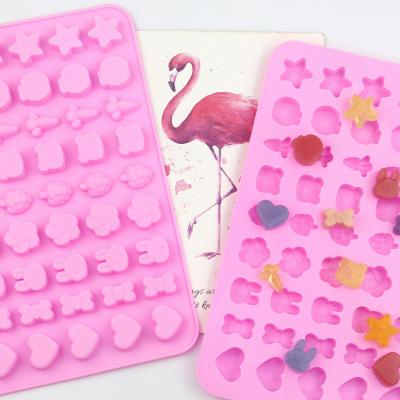 China Sustainable Animal Husbandry DIY Chocolate Fruit Mold Handmade 54 Holes Soap Cake Fondant Ice Tray for sale