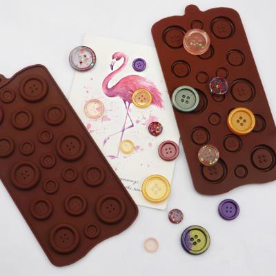 China Various Sizes Viable Button Chocolate Mold DIY Baking Production Handmade Soap Cake Ice Tray for sale