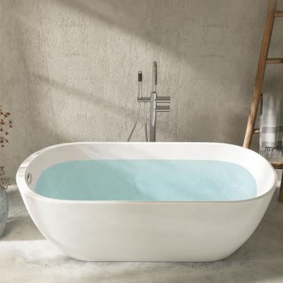 China Hot Sale Acrylic Freestanding Bathtub Cheap Price Supplier 1.7m Indoor Bathroom Bathtub For Adults for sale