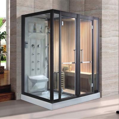 China Modern Luxury Modern Steam Sauna Bathroom Combination Shower Sauna Combines Saturated Steam and Dry Sauna Steam Baths for sale