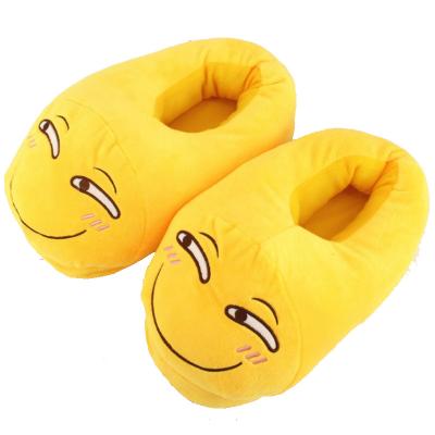 China CUSHIONING EXROTOY Slippers Customizable Emoji Expression Bag Slippers Cute And Funny Plush Poop Slippers for sale