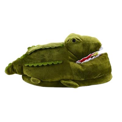 China CUSHIONING EXROTOY Customizable Slippers Eat Your Feet Cute And Funny Crocodile Slippers Plush Slippers for sale