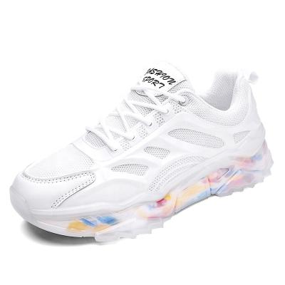 China CUSHIONING Popcorn Shoes New Arrival AIR Retro Dad Casual Breathable Basketball Sneakers Transparent Sole Shock Absorption Shoes for sale