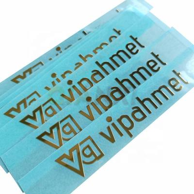 China Waterproof Silver Plated Nickel Metal Transfer Labels Gold Electroformed Logo Stickers for sale