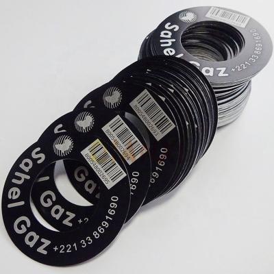 China Aluminum laser etched serial number plate metal barcode qr code aluminum asset tags for sale