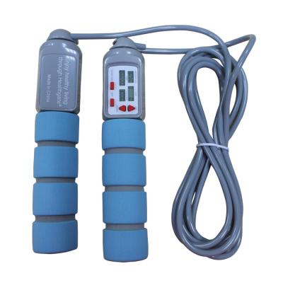 Cina Corda di salto per fitness 20 kg Corda di salto in PVC per allenamento fisico con maniglia in PP OK-168 Baby Blue Color Skip Rope in vendita