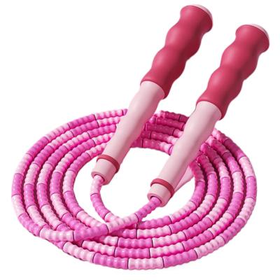 China Beaded Jump Rope For High Intensity Workouts Tangle-Free Fitness Soft Beaded Skipping Rope for sale