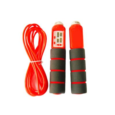 China Adjust Skipping Rope Kids Children Skipping Jump Rope Wooden Handle Sport Exercise Tool With CR2032 Battery for sale