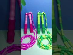 Bamboo jump rope Pink + Green