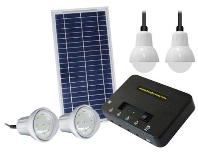 China Home Solar Panel 8W Matching Solar Lighting Kit 4pcs*2W LED Bulbs Solar Power Kit With Phone Charger Solar Kit for sale