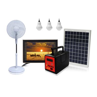 China Home Solar Energy System Provide Portable Power Li-ion Battery Light Kit For Watching TV And Fan To Off The Grid In Africa for sale