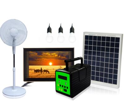 China Home Portable Li-ion 13000mAh Battery 20 Watt Off Grid Solar Home Lighting System With Built In MP3 FM Radio for sale