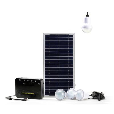 China Portable Home Solar Powered Home Lighting System with 4pcs*2W LED Bulbs Solar System Indoor Solar Home Lights for sale