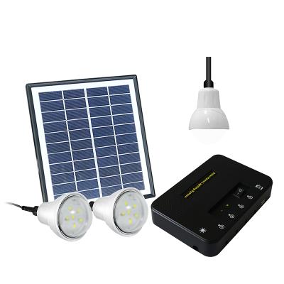 China Complete Home Solar Home Lighting System with 3pcs*1W LED Bulb with Phone Charger Kit Solar System Indoor Solar Lights for sale