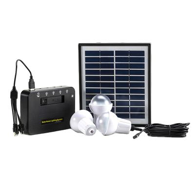 China Home Popular Solar Home Kits Solar Power System For Lighting Up 3 Rooms And Phone Charging for sale