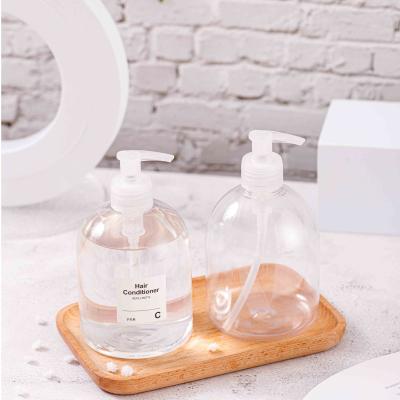 China 500ml Empty Plastic PET Bottle Dispenser Plastic Bottle Empty PET Sanitizer Bottle With Lotion Pump for sale