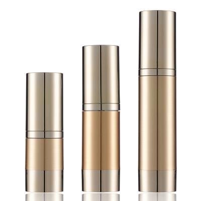 China Skin Care Personal Packaging Rose Gold Silver Customizable Vacuum Bottle Spray Emulsion15ml 30ml 50ml for sale