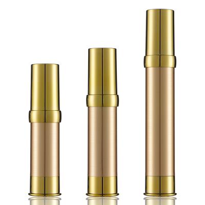 China Rose Gold Silver Customizable Cosmetic Luxury Airless Pump Bottle for sale