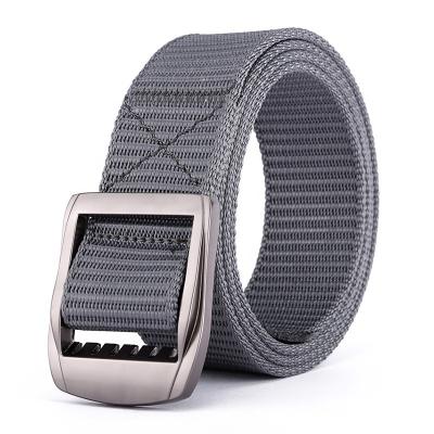 China New Alloy Quick-Drying Buckle Wide Outdoor Nylon Canvas Student Anti-allergy Belt Nylon/Polyester Tactical Belt Custom 3.8cm for sale