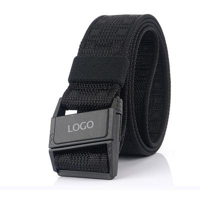 China Nylon/polyester with magnet belt 2020 elastic casual men's new trend stable nylon belt buckle police functional army plastic duty stable nylon wholesale for sale