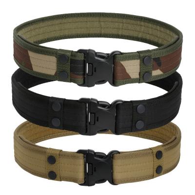 China High Strength Plastic Buckle Military Combat Low Price Oxford Belt 50mm Military Wide Army Gun Belt for sale