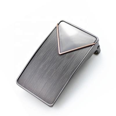 China Eco-friendly.durable.nickel alloy slide free custom logo personalized belt buckle for leather or fabric belt for sale