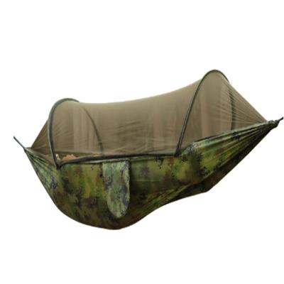 China Comfortable Nylon Portable 210T Hammock With Mosquito Net Factory Parachute Camping Tent Custom Outdoor Hammocks for sale