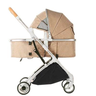 China 2020 One-hand Fold Latest European Style 3 In 1 High Landscape Baby Stroller For Traveling for sale