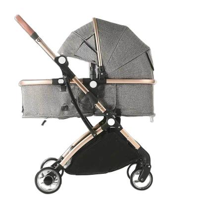 China One-hand fold European style luxury baby stroller/Cobabies foldable umbrella 3 in 1 baby stroller for sale