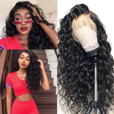 China Brazilian Loose Wave Wig Full Lace Hair Wigs For Women With Black Pre Plucked Bleached Knots Full Lace Wig for sale