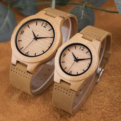 China Custom Made Eco Friendly Watches Relojes Madera de Dropshipping Logo Casual Charming Wooden Bamboo Water Resistant for sale