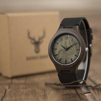 China Fashion Healthy Water Resistant Men Watch Luxury Custom Men's Wooden Logo Bamboo Packaging Wristwatches Watch for sale